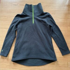 Dudley Stephens Dark Gray Quarter-Zip Pullover with Lime Zipper